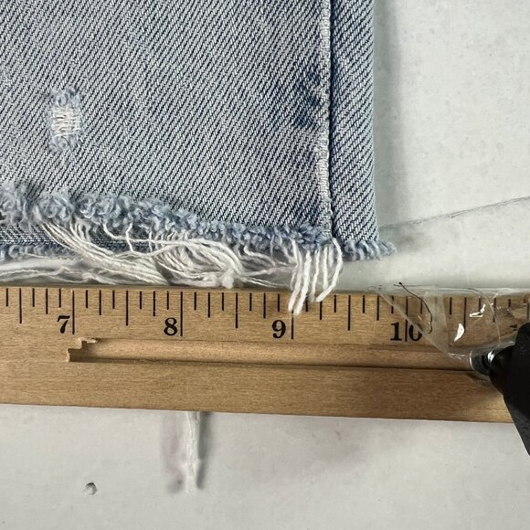 VTG 80s Levi's Jean Shorts Men's 29* Light Blue Faded Cut Off Frayed Denim Jorts - Picture 12 of 16